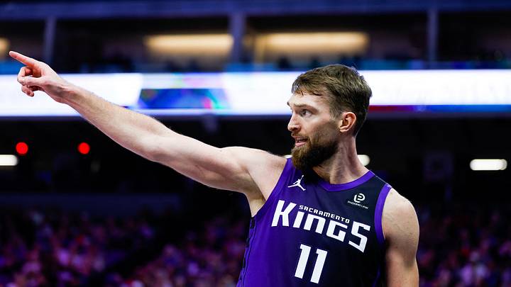 Jan 16, 2026; Sacramento, California, USA; Sacramento Kings forward Domantas Sabonis (11) reacts after a play during the fourth quarter against the Washington Wizards at Golden 1 Center. Mandatory Credit: Sergio Estrada-Imagn Images Jan 16, 2026; Sacramento, California, USA; Sacramento Kings forward Domantas Sabonis (11) reacts after a play during the fourth quarter against the Washington Wizards at Golden 1 Center. Mandatory Credit: Sergio Estrada-Imagn Images
