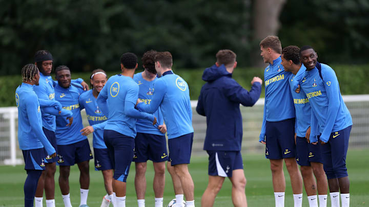 Tottenham Hotspur Training Session & Press Conference - UEFA Champions League 2025/26