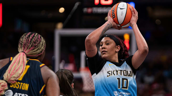 South Carolina basketball legend Kamilla Cardoso against fellow former Gamecock Aliyah Boston and Caitlin Clark