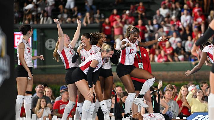 Sep 6, 2026; Chicago, IL, USA; The Nebraska Cornhuskers react as the match is paused against the Missouri Tigers at Wrigley Field. Mandatory Credit: Patrick Gorski-Imagn Images Sep 6, 2026; Chicago, IL, USA; The Nebraska Cornhuskers react as the match is paused against the Missouri Tigers at Wrigley Field. Mandatory Credit: Patrick Gorski-Imagn Images