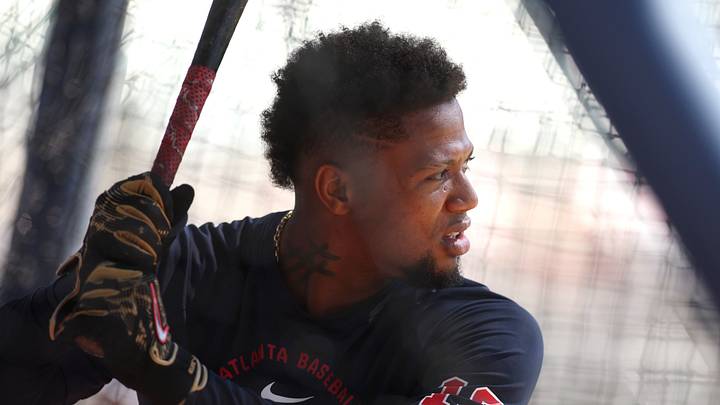 Sep 30, 2026; Cumberland, Georgia, USA; Atlanta Braves outfielder Ronald Acuna Jr. (13) takes batting practice prior to game two of the Wildcard round against the Philadelphia Phillies in the 2026 MLB Playoffs at Truist Park. Mandatory Credit: Brett Davis-Imagn Images Sep 30, 2026; Cumberland, Georgia, USA; Atlanta Braves outfielder Ronald Acuna Jr. (13) takes batting practice prior to game two of the Wildcard round against the Philadelphia Phillies in the 2026 MLB Playoffs at Truist Park. Mandatory Credit: Brett Davis-Imagn Images