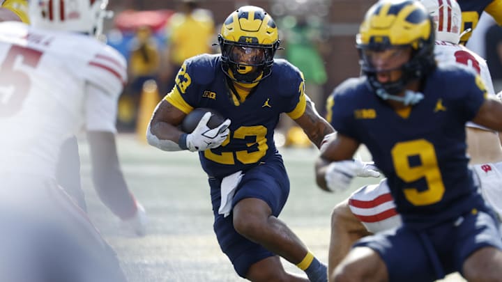 Michigan Wolverines running back Jordan Marshall