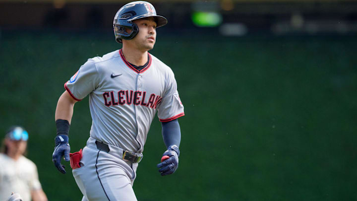 Cleveland Guardians outfielder Steven Kwan Cleveland Guardians outfielder Steven Kwan