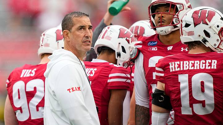 Wisconsin Badgers head coach Luke Fickell. Wisconsin Badgers head coach Luke Fickell.