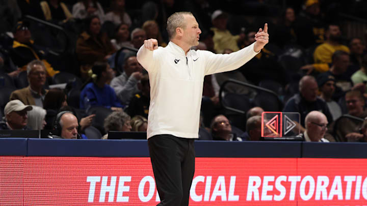 West Virginia University head coach Darian DeVries