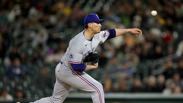 Apr 14, 2026; West Sacramento, California, USA; Texas Rangers pitcher Robert Garcia (62) delivers a pitch against the Athletics during the sixth inning at Sutter Health Park. Mandatory Credit: Dennis Lee-Imagn Images Apr 14, 2026; West Sacramento, California, USA; Texas Rangers pitcher Robert Garcia (62) delivers a pitch against the Athletics during the sixth inning at Sutter Health Park. Mandatory Credit: Dennis Lee-Imagn Images
