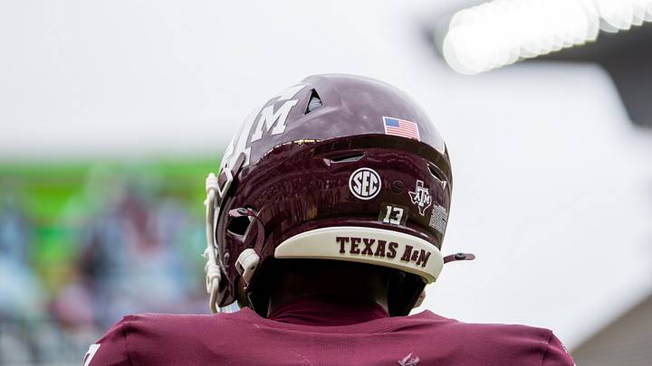Texas A&M football helmet. 