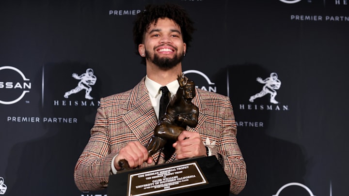 Caleb Williams won USC's eighth Heisman Trophy in 2022. Caleb Williams won USC's eighth Heisman Trophy in 2022.