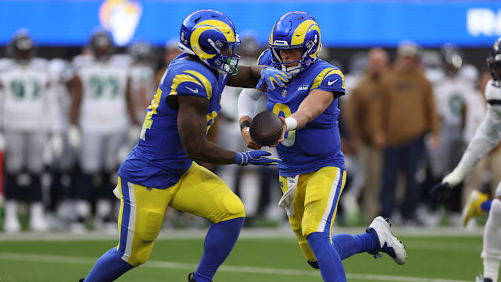 Seattle Seahawks v Los Angeles Rams, Matthew Stafford, Royce Freeman