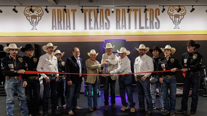 Texas Rattlers ribbon cutting ceremony. Texas Rattlers ribbon cutting ceremony.