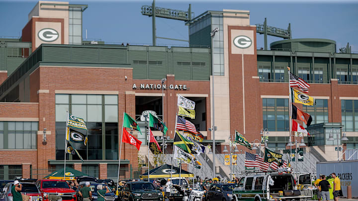 Tailgaters are seen in the parking lot before an NFL preseason game on Saturday, August 24, 2024, at Lambeau Field in Green Bay, Wis. 
Tork Mason/USA TODAY NETWORK-Wisconsin