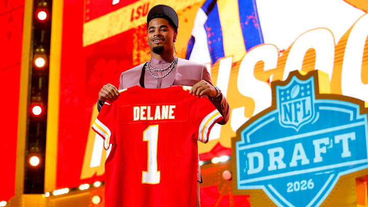 The Chiefs selected LSU corner Mansoor Delane with the No. 6 pick in the 2026 NFL draft.