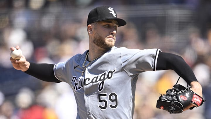 Chicago White Sox starting pitcher Sean Burke (59) throws against the San Diego Padres at Petco Park. 