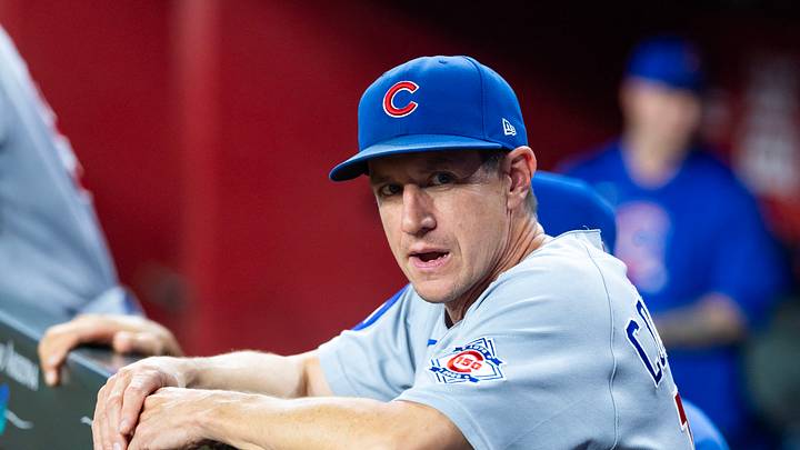 Aug 25, 2026; Phoenix, Arizona, USA; Chicago Cubs manager Craig Counsell prior to the game against the Arizona Diamondbacks at Chase Field. Mandatory Credit: Mark J. Rebilas-Imagn Images