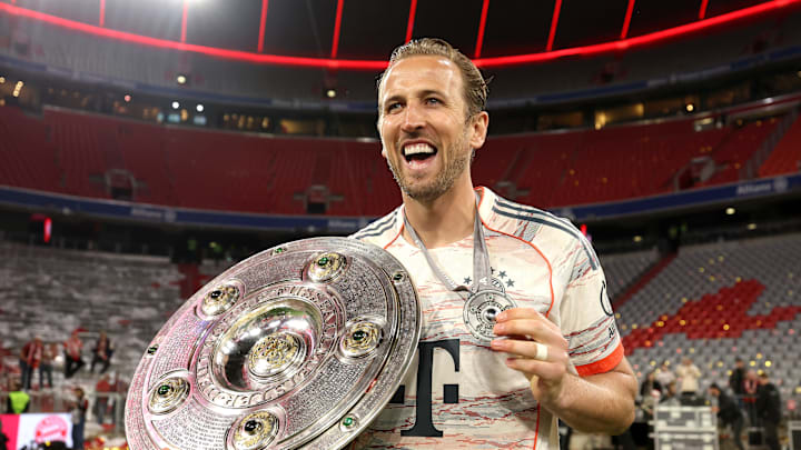 Harry Kane's trophy-less run ended last Friday with his Bundesliga title.