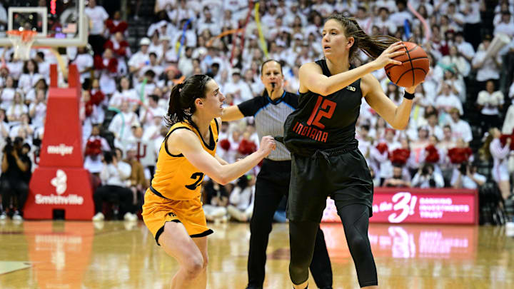 Caitlin Clark, Iowa Women's Basketball and Yarden Garzon, Indiana Women's Basketball