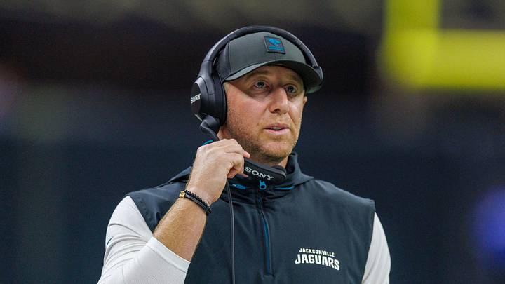 Aug 17, 2025; New Orleans, Louisiana, USA; Jacksonville Jaguars head coach Liam Coen looks on against the New Orleans Saints during the first half at Caesars Superdome. Mandatory Credit: Stephen Lew-Imagn Images Aug 17, 2025; New Orleans, Louisiana, USA; Jacksonville Jaguars head coach Liam Coen looks on against the New Orleans Saints during the first half at Caesars Superdome. Mandatory Credit: Stephen Lew-Imagn Images