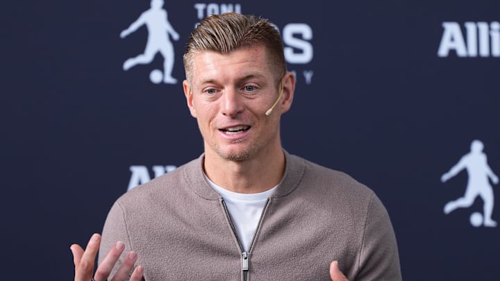 Toni Kroos Academy And Allianz Sponsorship Presentation In Madrid