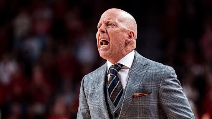 UCLA coach Mick Cronin against Nebraska at Pinnacle Bank Arena. 