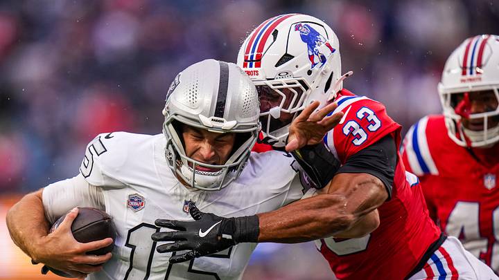The Las Vegas Raiders and New England Patriots in Week 5. The Las Vegas Raiders and New England Patriots in Week 5.