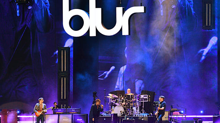 Blur Perform At Wembley Stadium