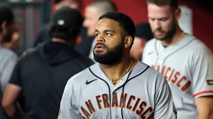 Phoenix, Arizona, USA; San Francisco Giants outfielder Heliot Ramos against the Arizona Diamondbacks at Chase Field. Mandatory Credit: Mark J. Rebilas-Imagn Images Phoenix, Arizona, USA; San Francisco Giants outfielder Heliot Ramos against the Arizona Diamondbacks at Chase Field. Mandatory Credit: Mark J. Rebilas-Imagn Images