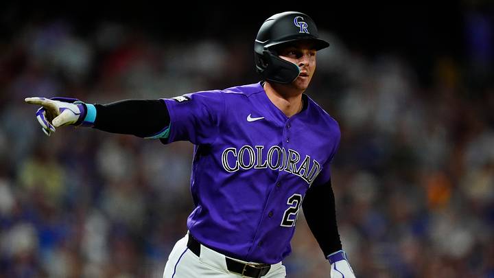 Aug 19, 2026; Denver, Colorado, USA; Colorado Rockies left fielder Mickey Moniak (22) celebrates his two run home run in seventh inning against the Los Angeles Dodgers at Coors Field. Mandatory Credit: Ron Chenoy-Imagn Images Aug 19, 2026; Denver, Colorado, USA; Colorado Rockies left fielder Mickey Moniak (22) celebrates his two run home run in seventh inning against the Los Angeles Dodgers at Coors Field. Mandatory Credit: Ron Chenoy-Imagn Images