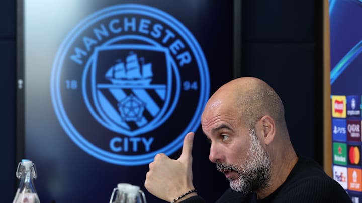 Manchester City Training Session And Press Conference - UEFA Champions League 2024/25 League Phase