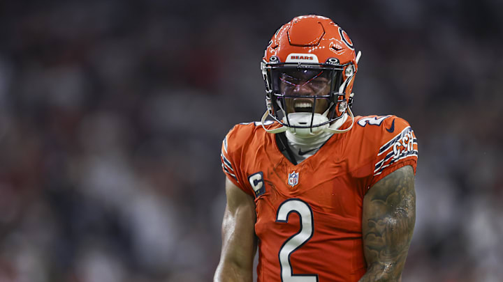 Chicago Bears wide receiver DJ Moore. Chicago Bears wide receiver DJ Moore.