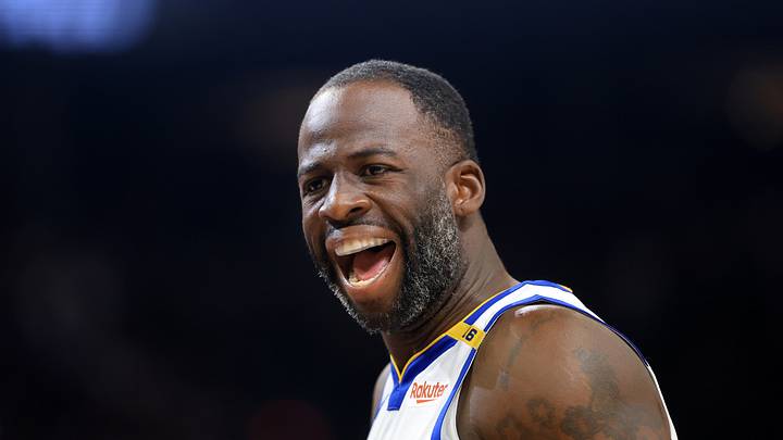 Phoenix, Arizona, USA; Golden State Warriors forward Draymond Green (23) reacts against the Phoenix Suns at Footprint Center. Mandatory Credit: Mark J. Rebilas-Imagn Images Phoenix, Arizona, USA; Golden State Warriors forward Draymond Green (23) reacts against the Phoenix Suns at Footprint Center. Mandatory Credit: Mark J. Rebilas-Imagn Images