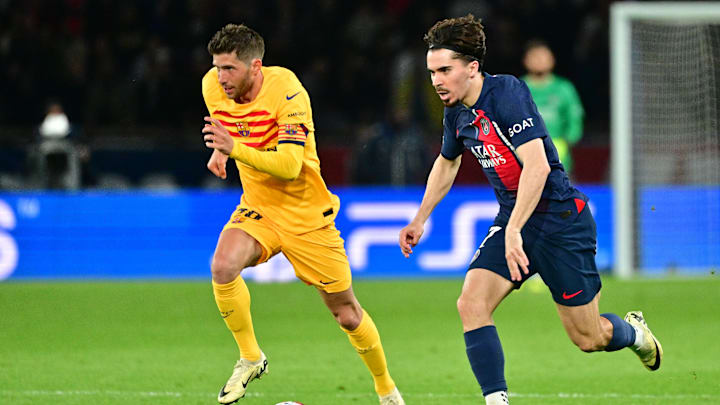 The harsh defeat of PSG against Barcelona at the Parc des Princes.