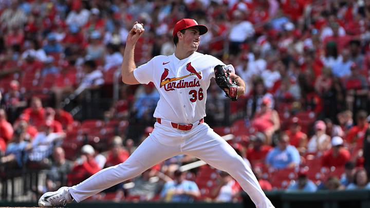 Sep 13, 2026; St. Louis, Missouri, USA; St. Louis Cardinals pitcher Michael McGreevy (36) delivers against the Chicago White Sox during the sixth inning at Busch Stadium. Mandatory Credit: Jeff Le-Imagn Images Sep 13, 2026; St. Louis, Missouri, USA; St. Louis Cardinals pitcher Michael McGreevy (36) delivers against the Chicago White Sox during the sixth inning at Busch Stadium. Mandatory Credit: Jeff Le-Imagn Images