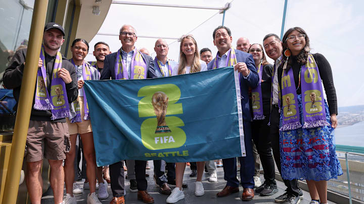 Seattle Unveils FIFA World Cup 2026 Logo At Space Needle