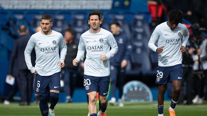 Marco Verratti, Lionel Messi, Timothée Pembele, PSG