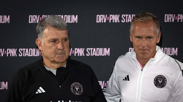 Tata Martino lors de sa présentation à la presse comme nouvel entraîneur de l'Inter Miami