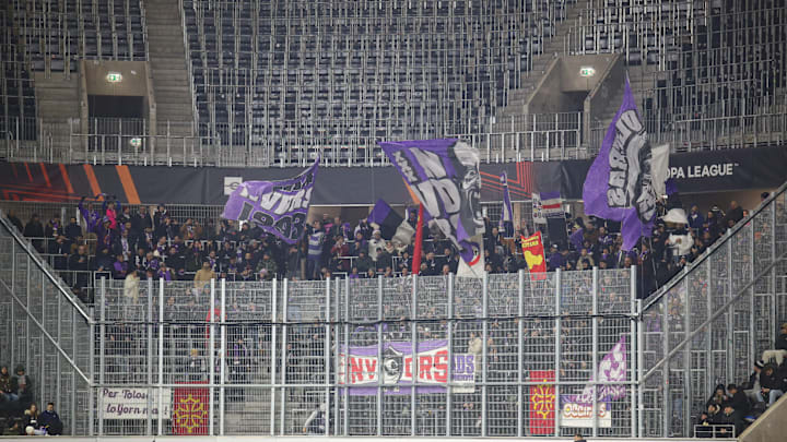 Les supporters toulousains en Autriche
