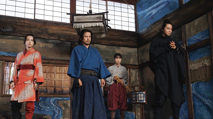 Junichi Okada, Yumia Fujisaki, Kaya Kiyohara, Masahiro Higashide in Last Samurai Standing on Netflix. Photo Credit: Chihoko Ishii/Netflix Junichi Okada, Yumia Fujisaki, Kaya Kiyohara, Masahiro Higashide in Last Samurai Standing on Netflix. Photo Credit: Chihoko Ishii/Netflix