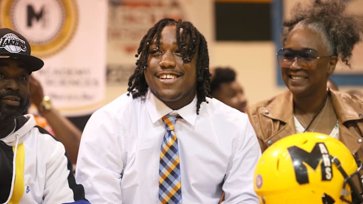 Charles Perkins announces his commitment to the University of Tennessee Martin from the Memphis Academy of Health Sciences gym on Wednesday, Dec 15, 2021.

Charles 1
