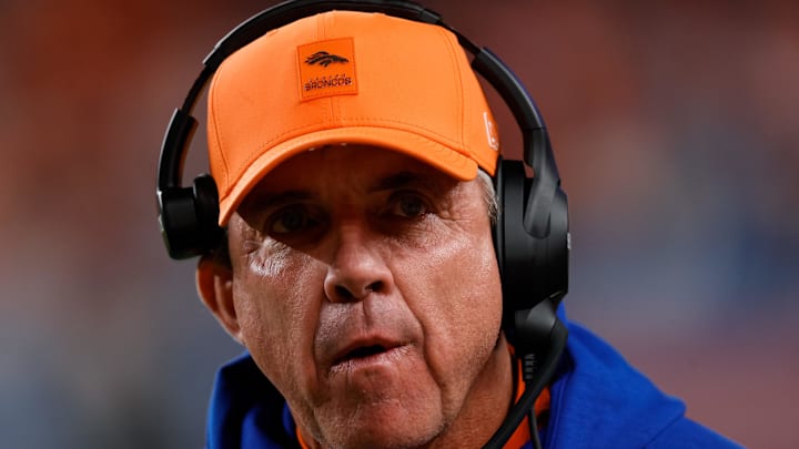 Jan 4, 2026; Denver, Colorado, USA; Denver Broncos head coach Sean Payton Jan 4, 2026; Denver, Colorado, USA; Denver Broncos head coach Sean Payton