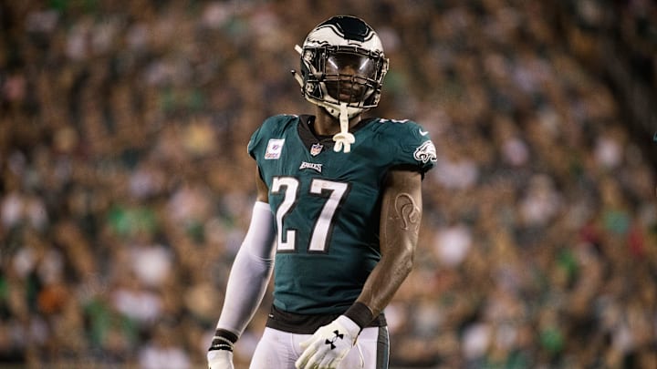 Eagles' Malcolm Jenkins in action against the Vikings in 2018.