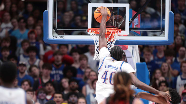 Kansas Jayhawks forward Flory Bidunga (40) Kansas Jayhawks forward Flory Bidunga (40)
