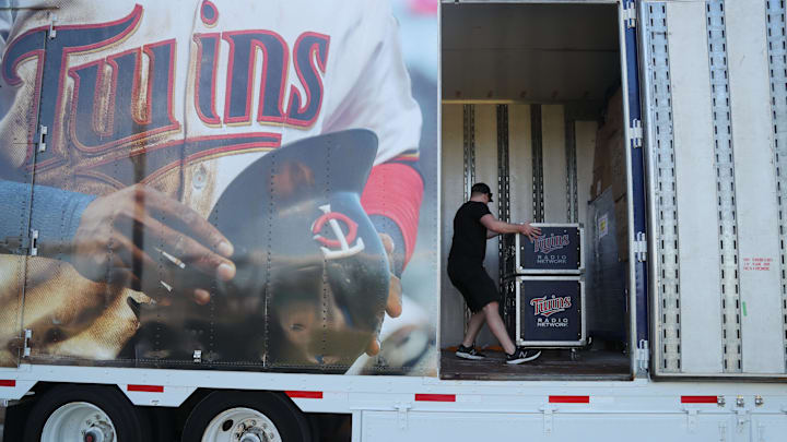 The Minnesota Twins truck arrived on Friday morning, Feb. 8, 2019, at the Century Link Sports Complex in Fort Myers. The first Spring Training practice for pitchers and catchers is on Wednesday.

Truckday003
