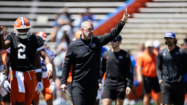 Florida Gators head coach Billy Napier.