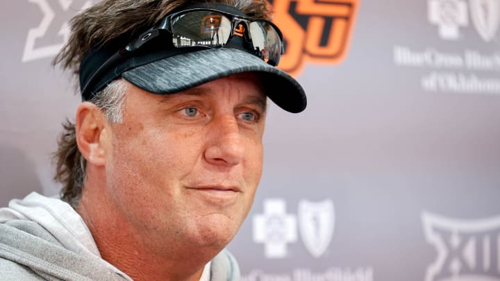 Oklahoma State head coach Mike Gundy Oklahoma State head coach Mike Gundy