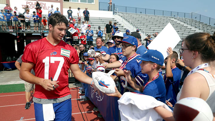 Bills' rookie QB Josh Allen in 2018 Bills' rookie QB Josh Allen in 2018