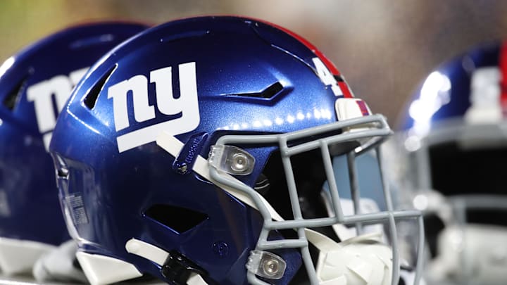 New York Giants helmets