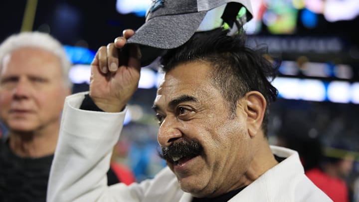Jacksonville Jaguars owner Shad Khan reacts after an NFL football regular season matchup AFC South division title game Saturday, Jan. 7, 2023 at TIAA Bank Field in Jacksonville. The Jacksonville Jaguars held off the Tennessee Titans 20-16. [Corey Perrine/Florida Times-Union]

Jki 230106 Titans Jags2