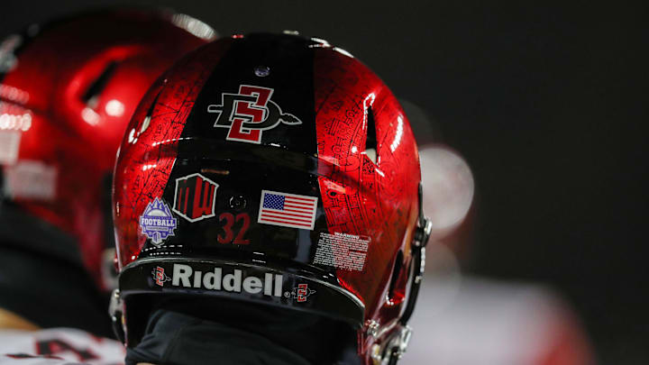 San Diego State Aztecs football helmet. 