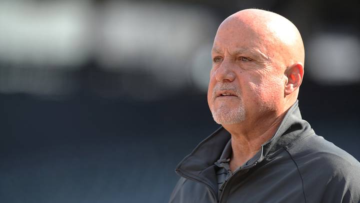 Apr 14, 2025; Pittsburgh, Pennsylvania, USA; Washington Nationals general manager Mike Rizzo looks on before the Nationals play the Pittsburgh Pirates at PNC Park. Mandatory Credit: Charles LeClaire-Imagn Images Apr 14, 2025; Pittsburgh, Pennsylvania, USA; Washington Nationals general manager Mike Rizzo looks on before the Nationals play the Pittsburgh Pirates at PNC Park. Mandatory Credit: Charles LeClaire-Imagn Images