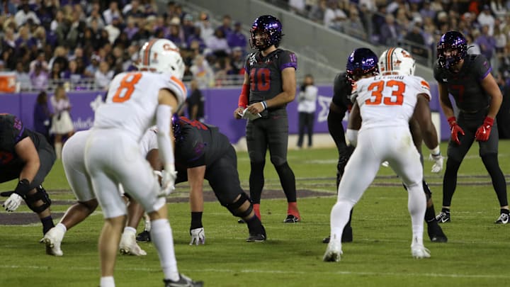TCU QB Josh Hoover against Oklahoma State TCU QB Josh Hoover against Oklahoma State